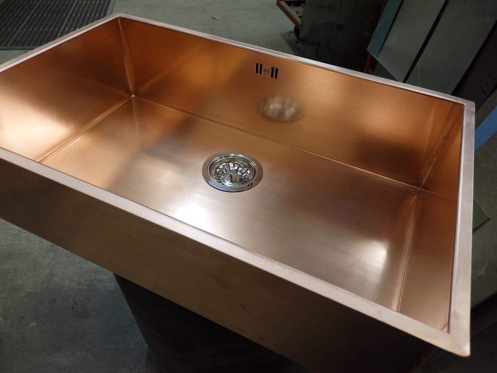 Drop-In Copper Sink - Designs 05 Large drop-in copper sink