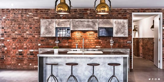 Designs05banner copy - Designs 05 bespoke metal interiors example of a full zinc kitchen, work tops and cupboards